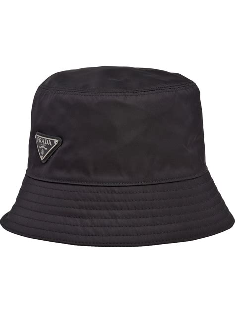 prada re-nylon logo bucket hat